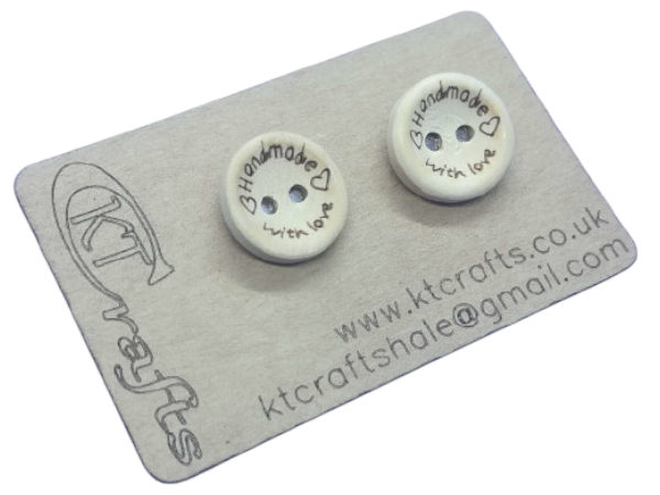 Handmade With Love - Stud Earring Pair